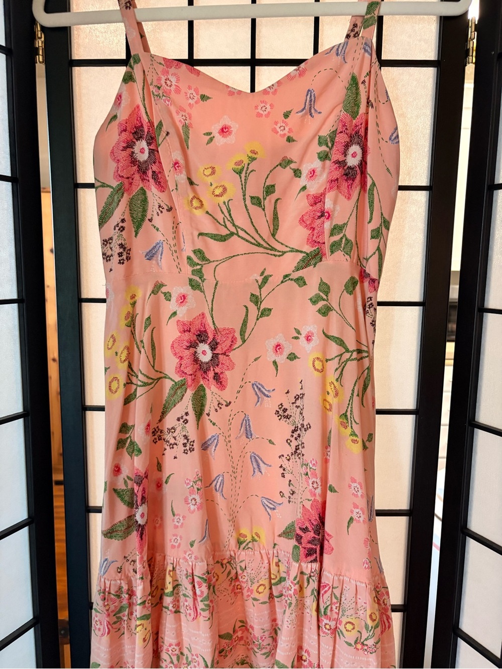 Old Navy Coral Pink Floral Slip Dress - Picture 2 of 4
